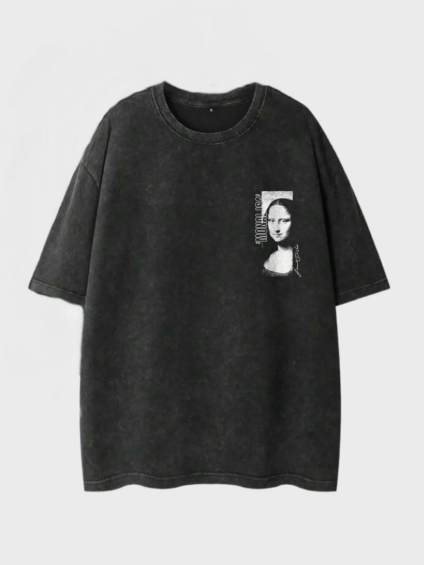 Monalisa Washed T-Shirt - Hippies Town