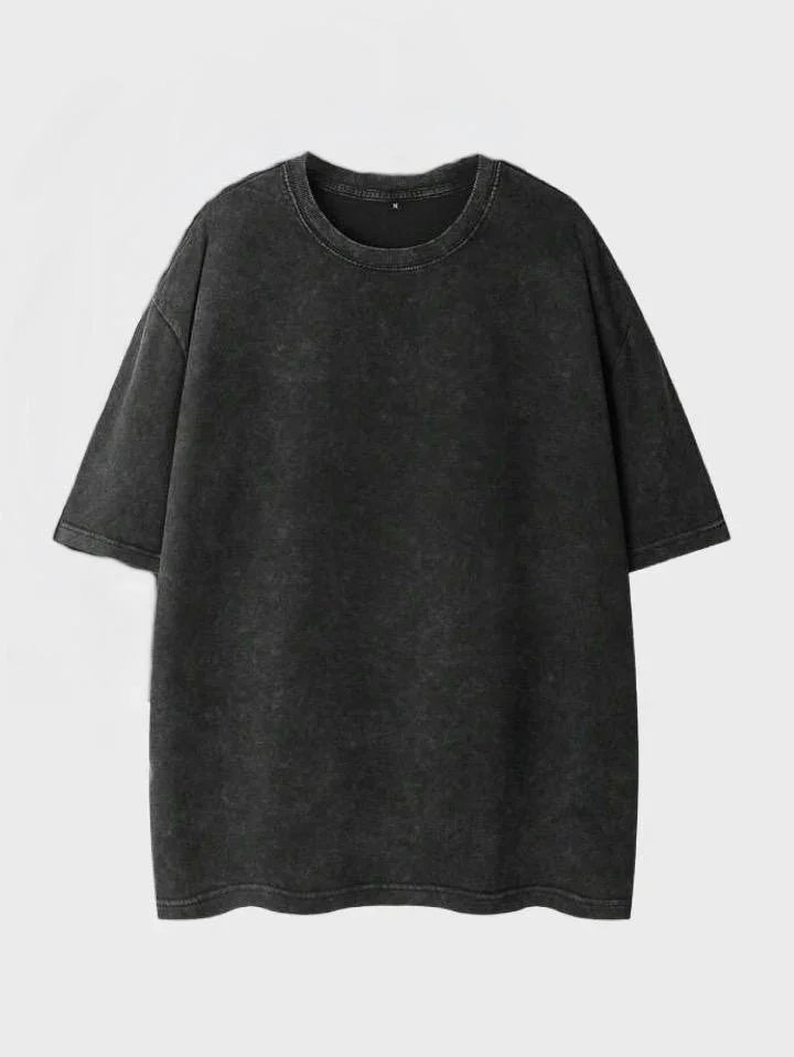 Premium Oversized Washed T-Shirt (Gray)