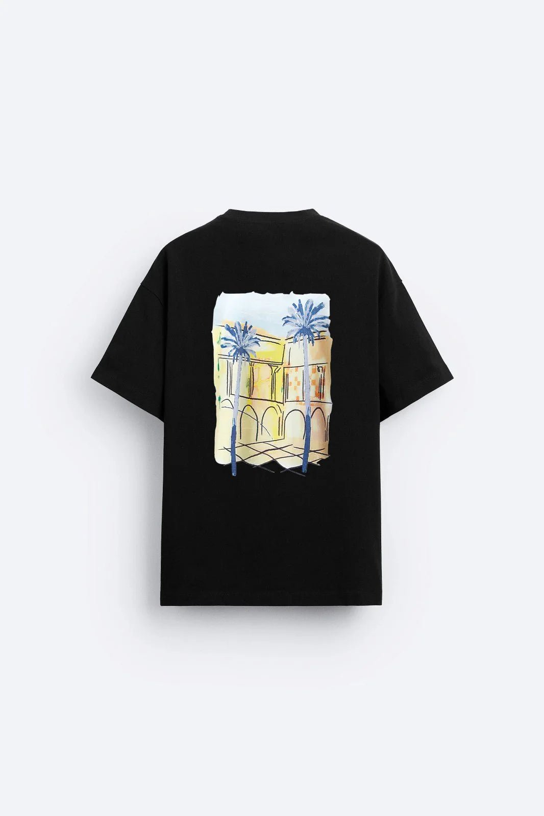 Palm Tree (Black ) - Hippies TownT-shirtHippies Town