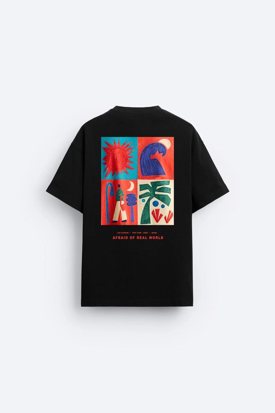 Real World (Black ) - Hippies TownT-shirtHippies Town
