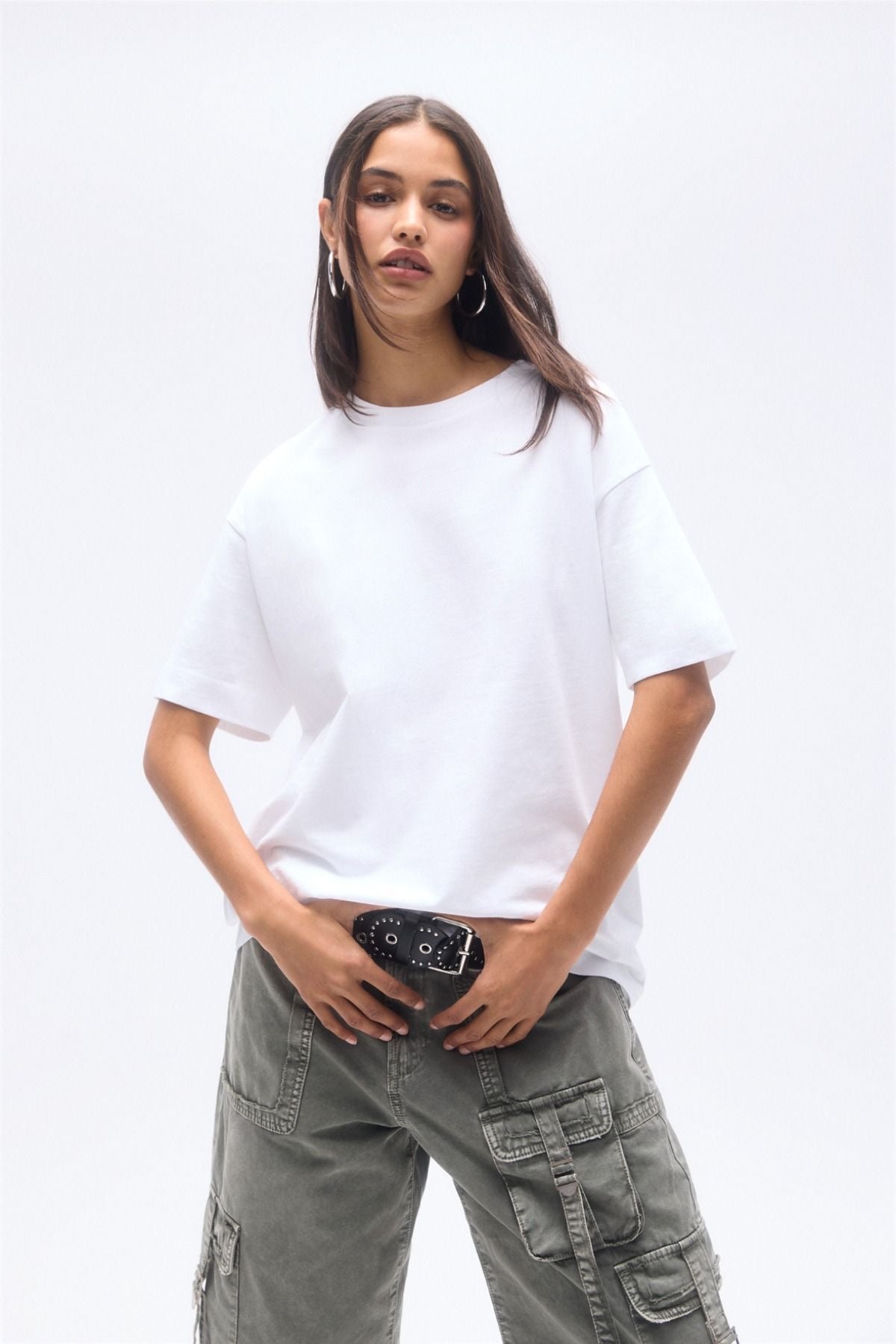 Premium Oversized T-Shirt (White) - Hippies TownHippies Town