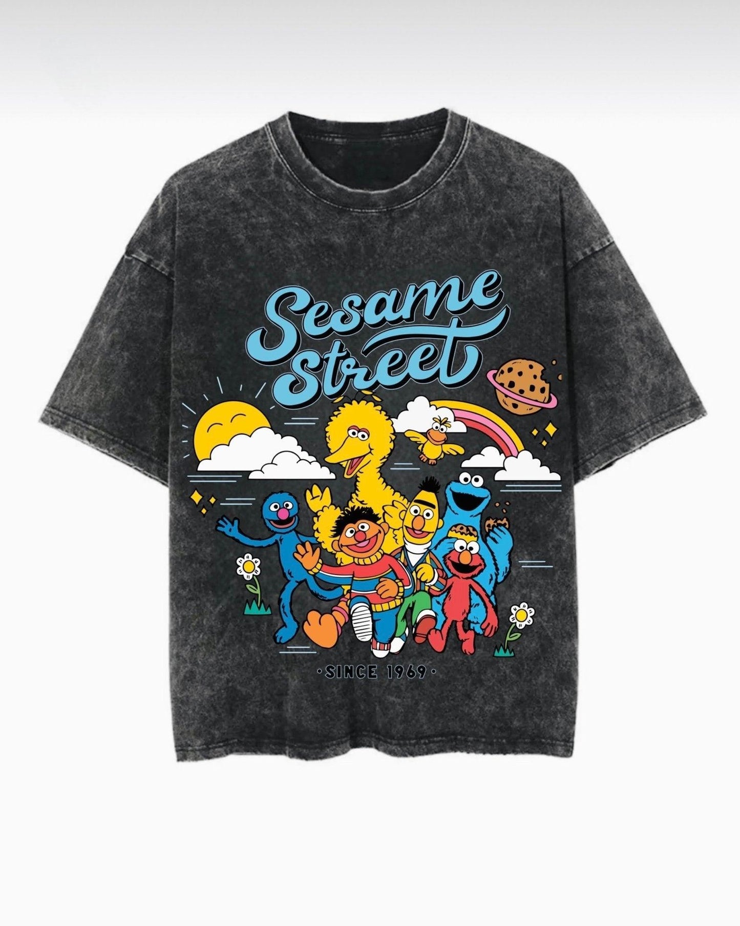 Semsem Washed T-Shirt - Hippies Town