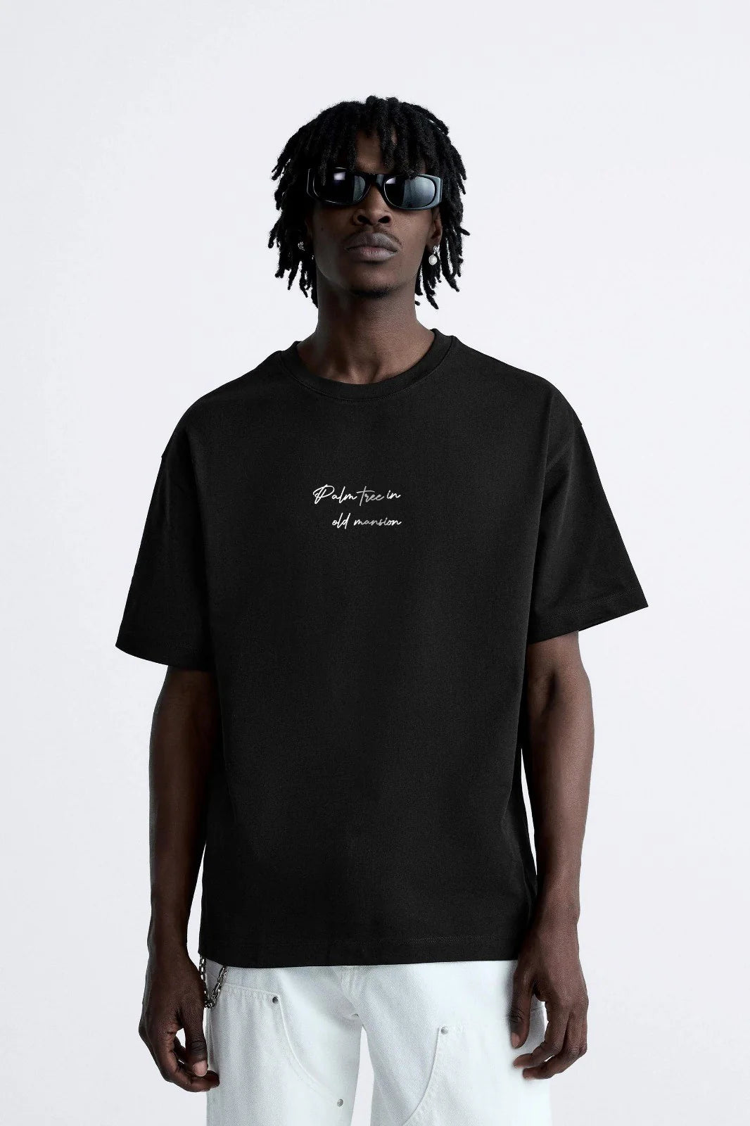 Palm Tree (Black ) - Hippies TownT-shirtHippies Town