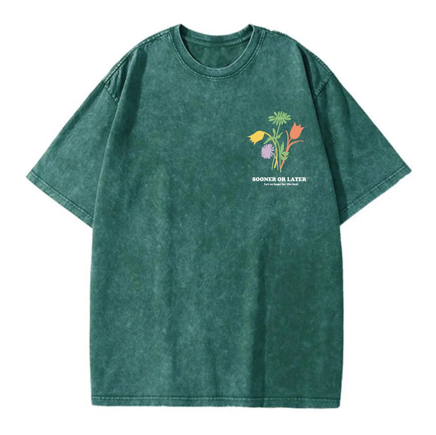 Time Will Heal Acid Washed T-Shirt - Hippies Town