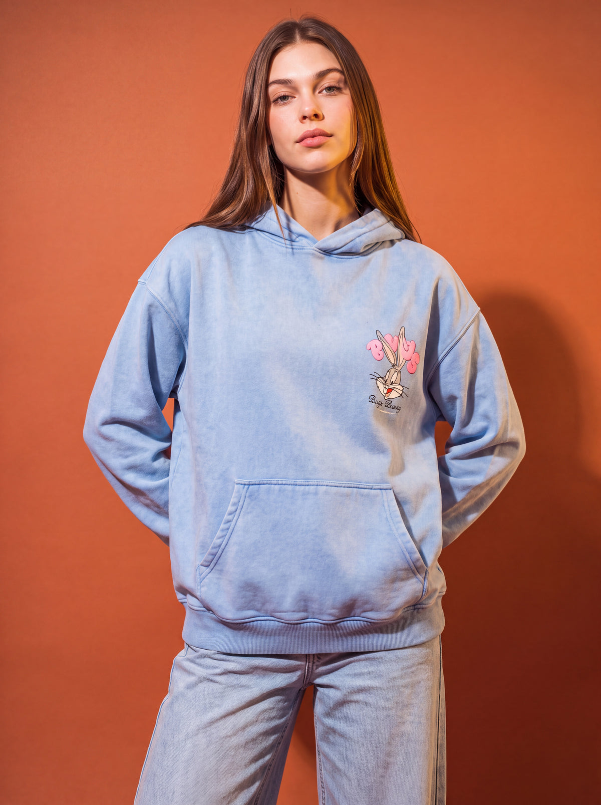 Hippie Bugs Washed Hoodie