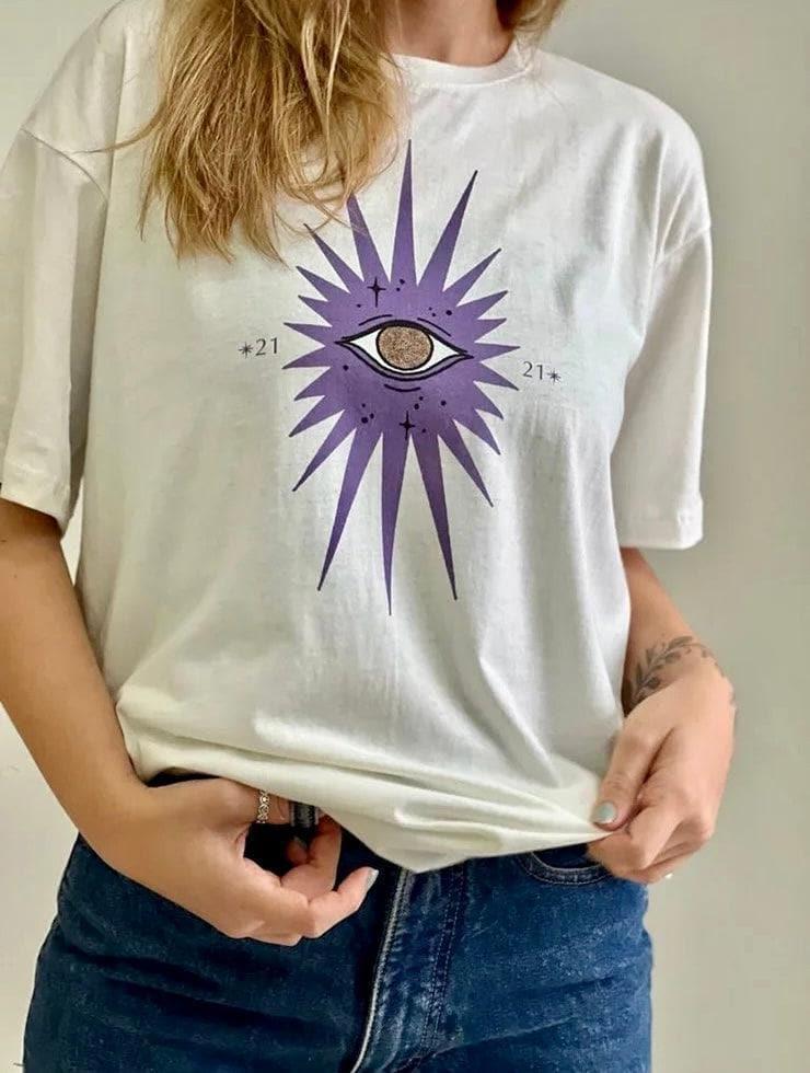 White Plenitude T-Shirt - Hippies Town