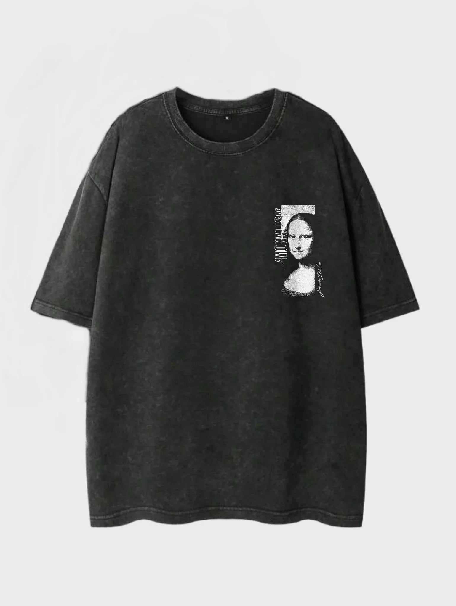 Monalisa Washed T-Shirt - Hippies Town