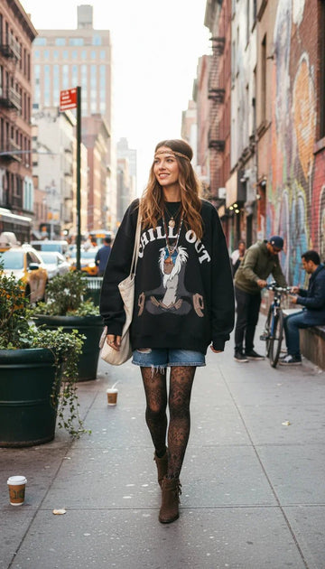 Chill Out Crewneckk - Hippies TownCrewneckHippies Town