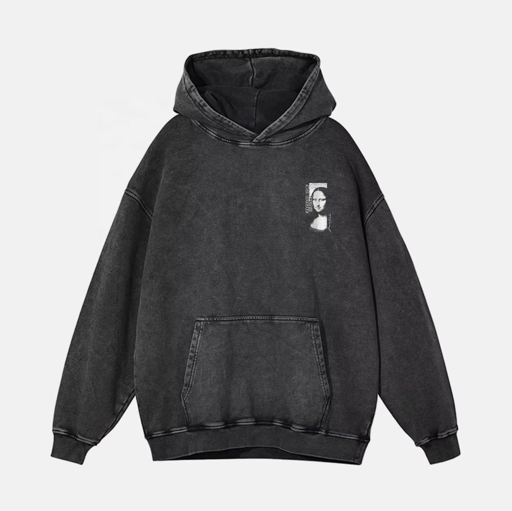 Monalisa Acid Washed Hoodie - Hippies TownHoodieHippies Town