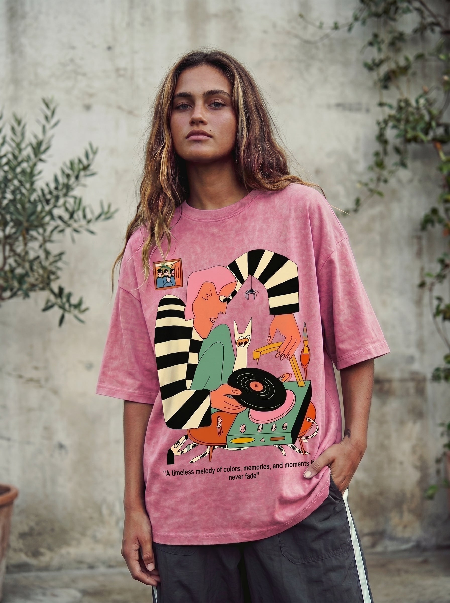 Colorful Echoes Washed T-Shirt