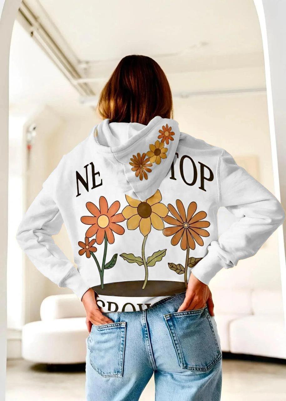 Flowry Hoodie - Hippies Town