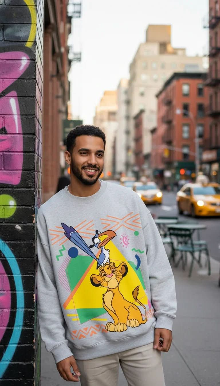 Happy Simba Crewneck - Hippies TownCrewneckHippies Town