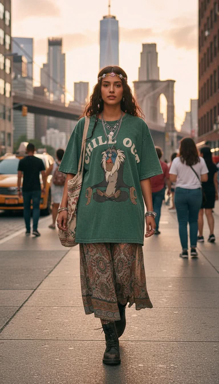 Chill Out Washed T-Shirt - Hippies Town