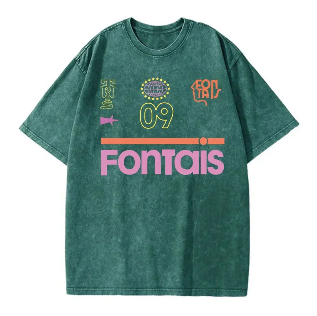 O9 Washed T-Shirt ( XL ) - Hippies TownHippies Town