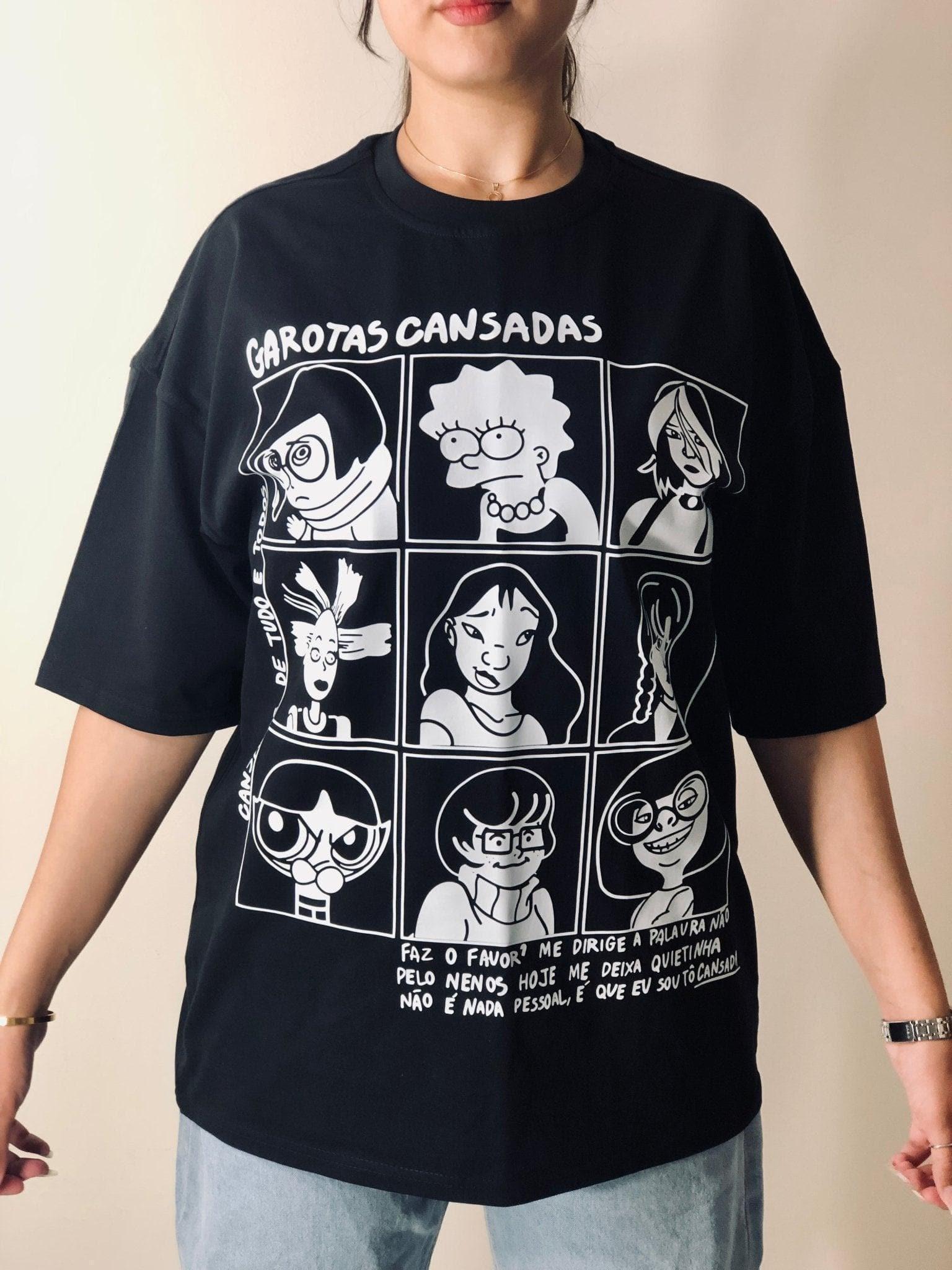 B&W Art Collage T-Shirt - Hippies Town