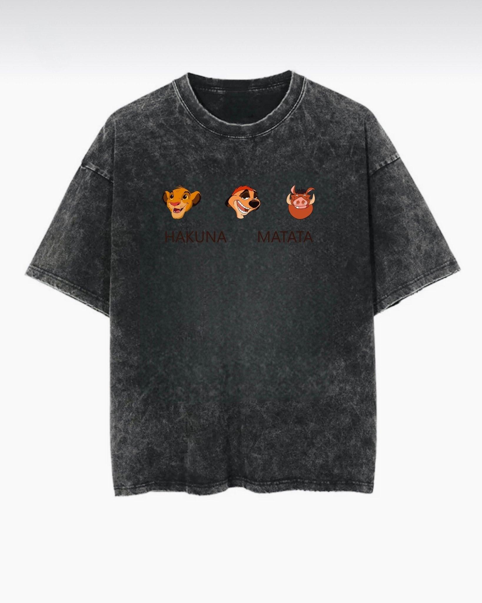 Hakuna Matata Washed T-Shirt - Hippies Town