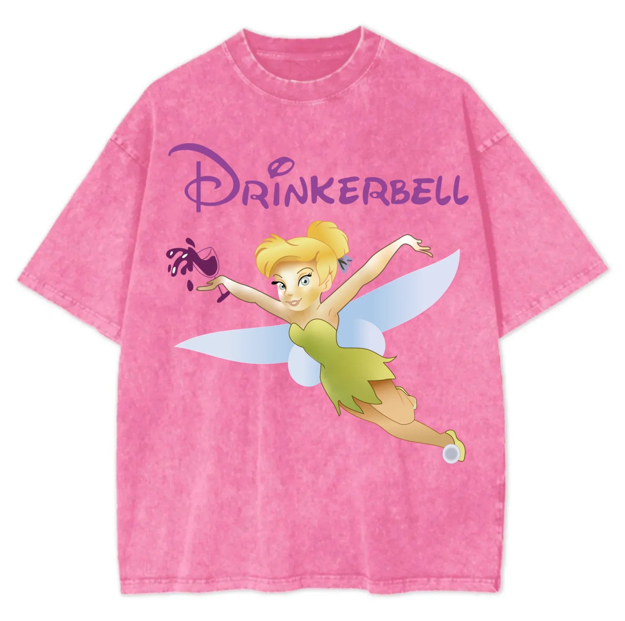 Tinkerbell Washed T-Shirt - Hippies Town