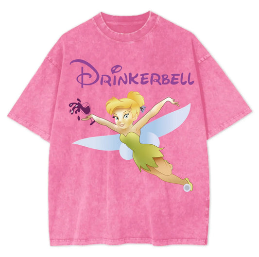 Tinkerbell Washed T-Shirt - Hippies Town
