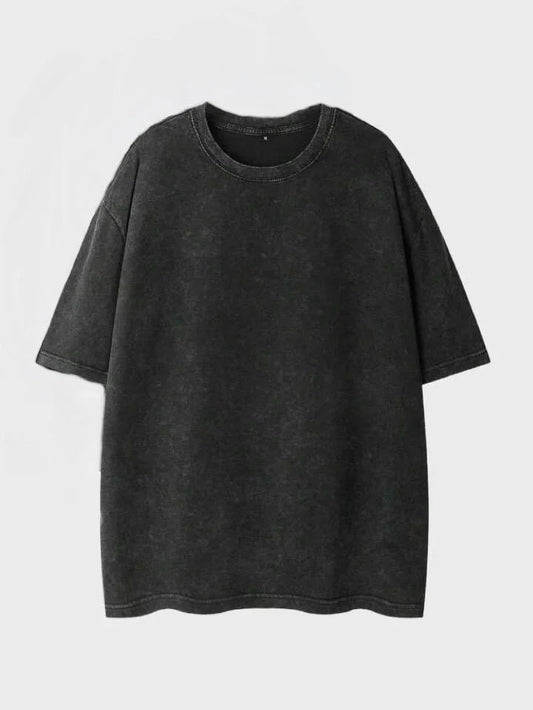 Premium Oversized Washed T-Shirt (Gray)