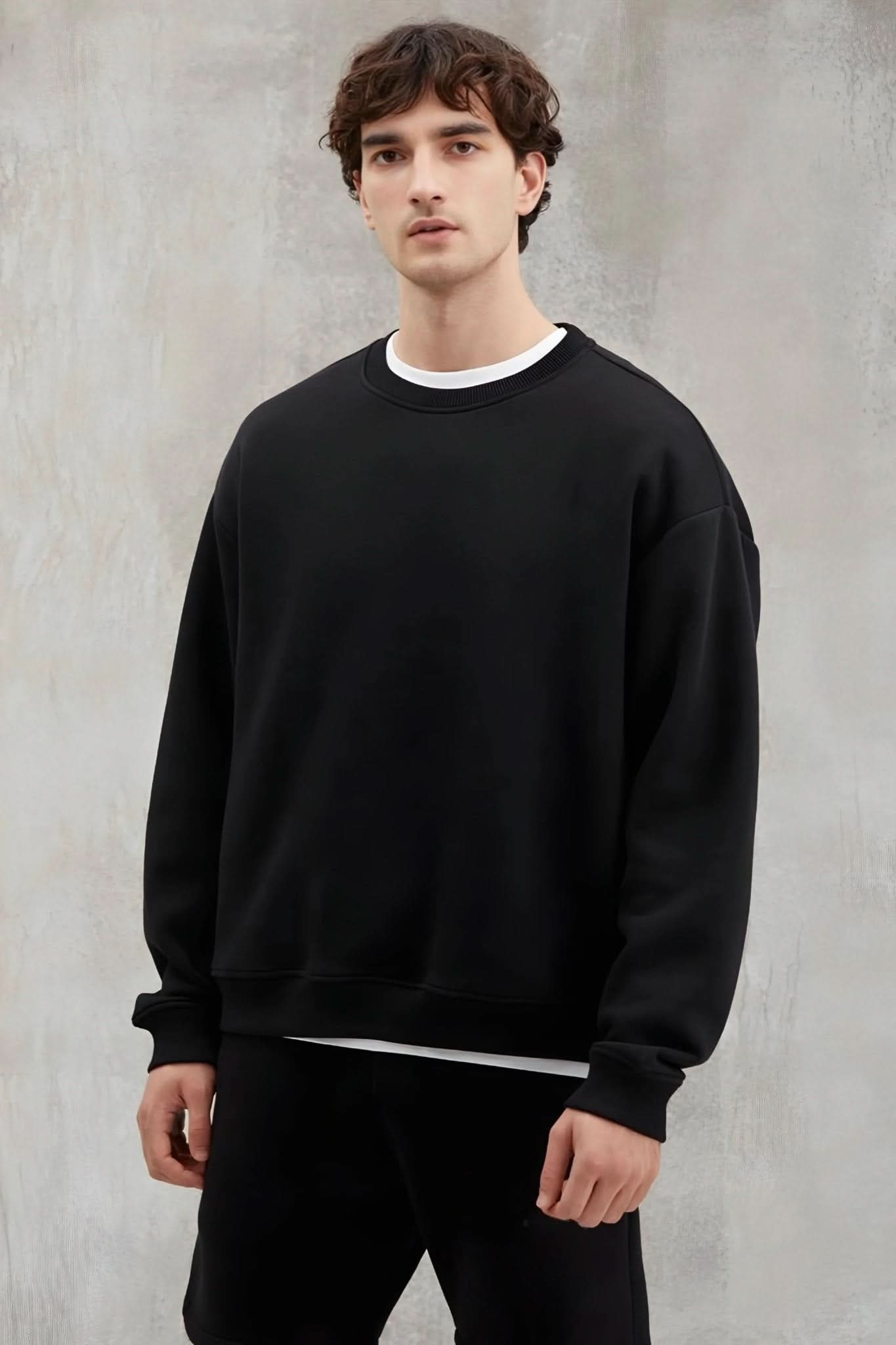 Royal Black Unisex Crewneck - Hippies TownCrewneckHippies Town