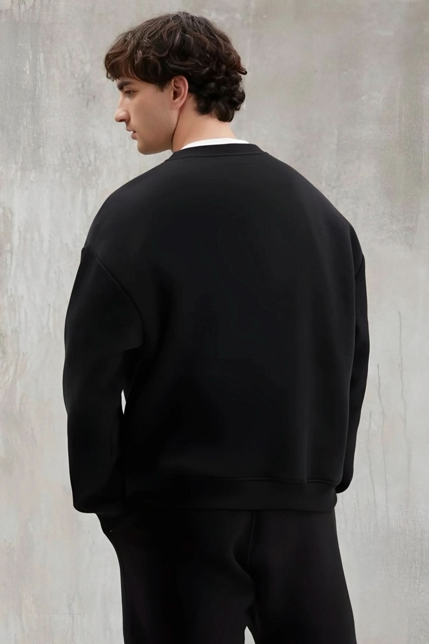 Royal Black Unisex Crewneck - Hippies TownCrewneckHippies Town