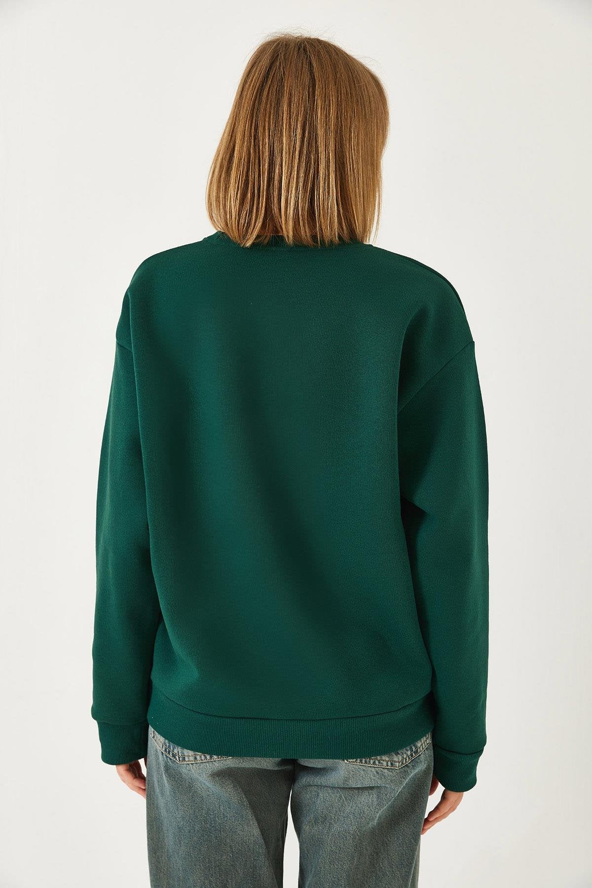 Dark Green Unisex Crewneck