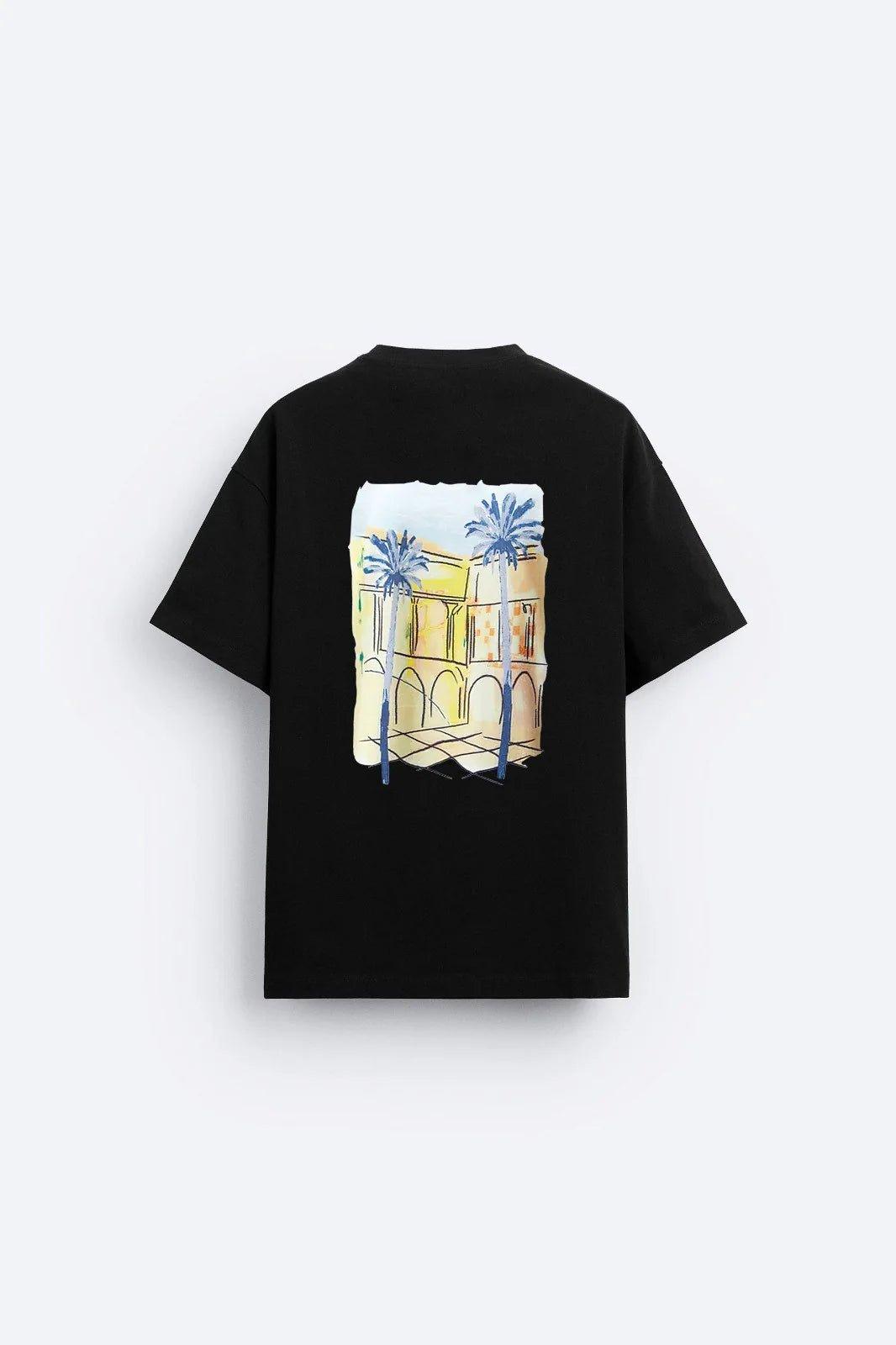 Palm Tree (Black ) - Hippies Town