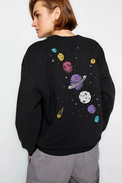 White Galaxy Crewneck - Hippies Town