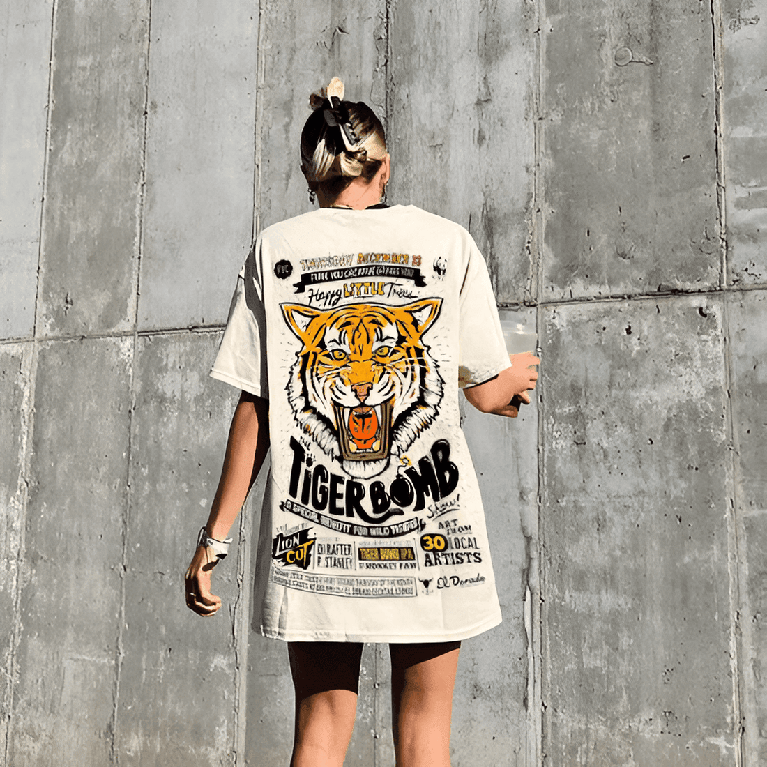 Tiger Bomb T-Shirt - Hippies Town
