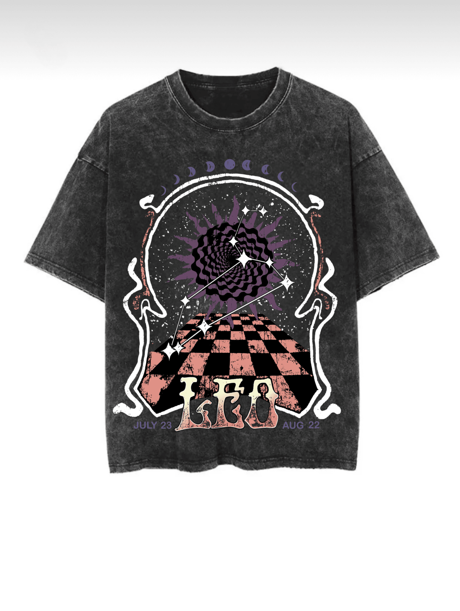 Washed Zodiac T-Shirts - Hippies Town