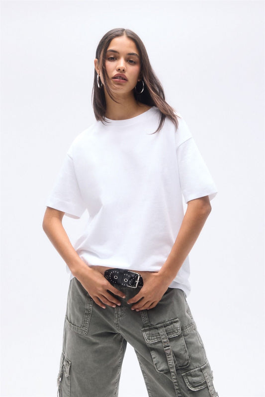 Premium Oversized T-Shirt (White) - Hippies TownHippies Town