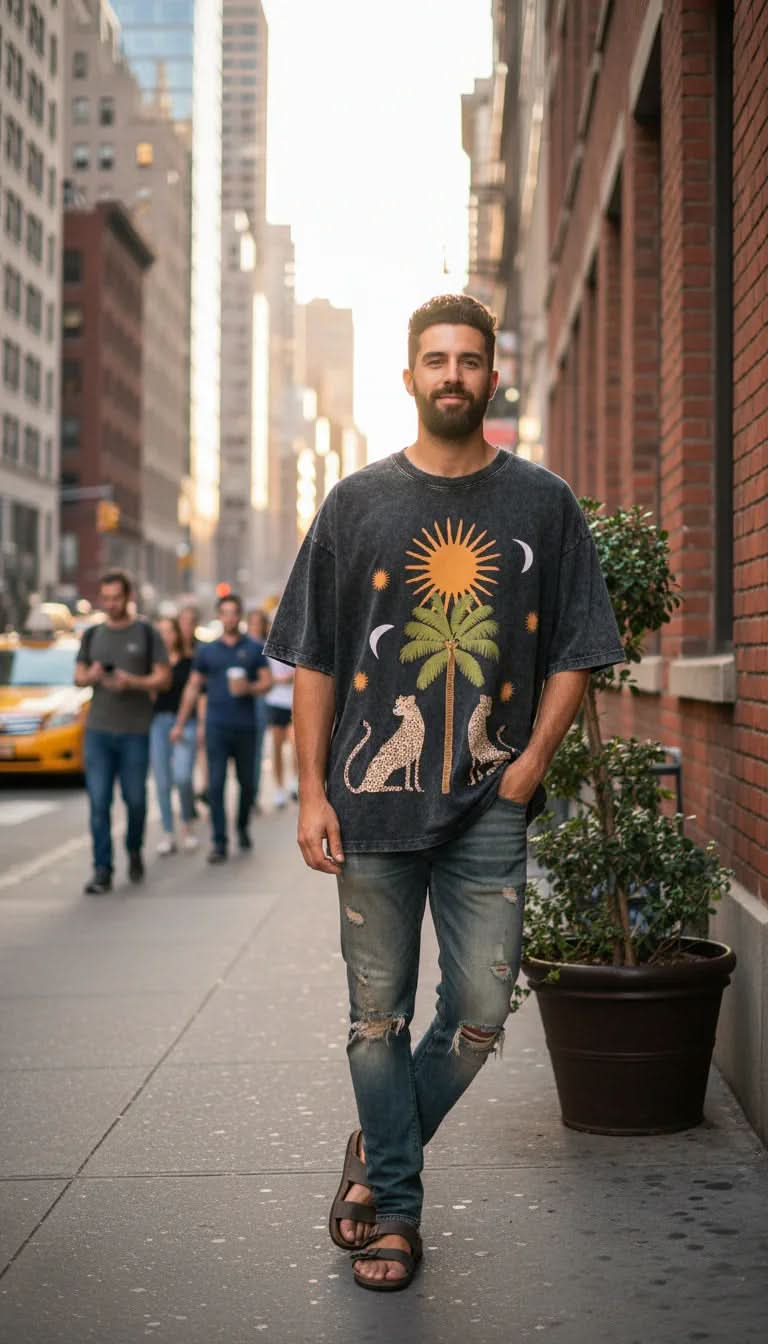 Oasis Washed T-Shirt - Hippies Town