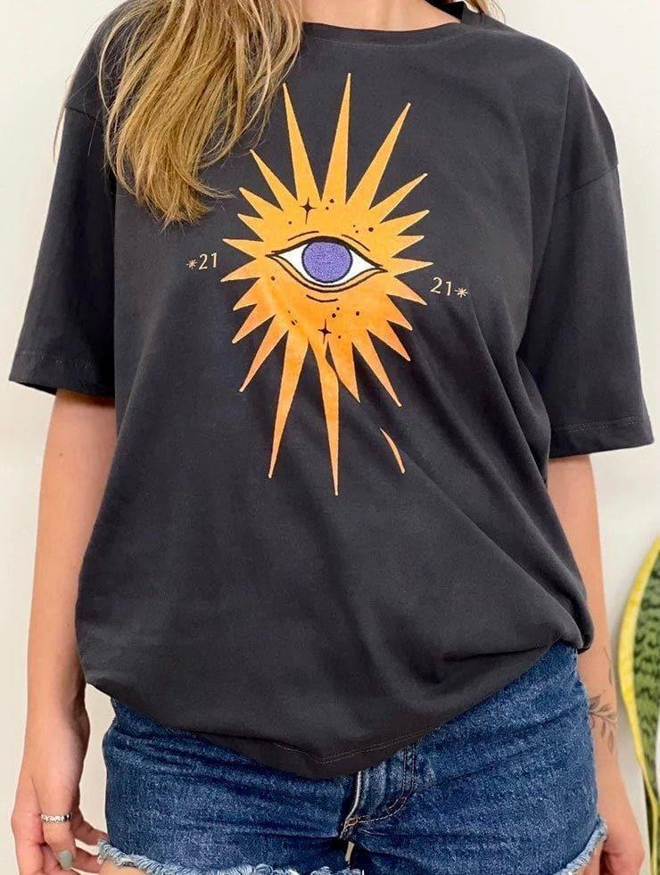 Black Plenitude T-Shirt - Hippies Town
