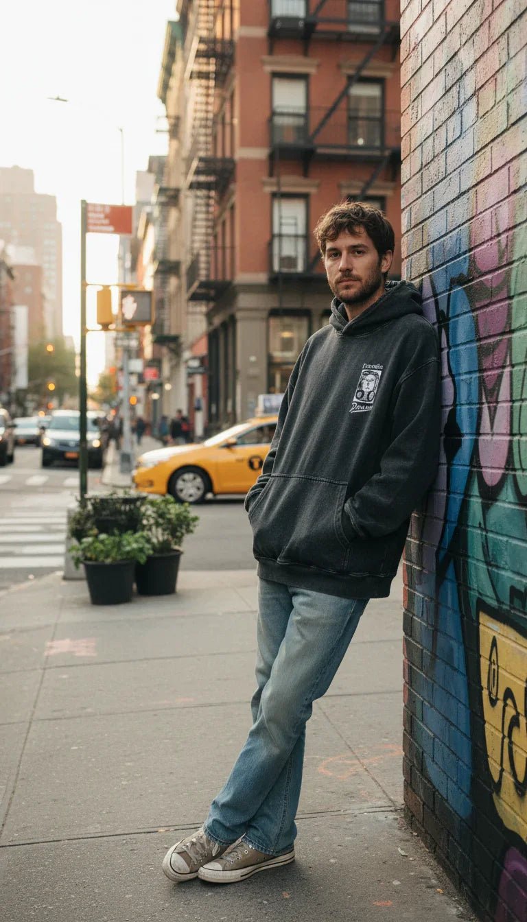 Picaso Washed Hoodie - Hippies TownHoodieHippies Town