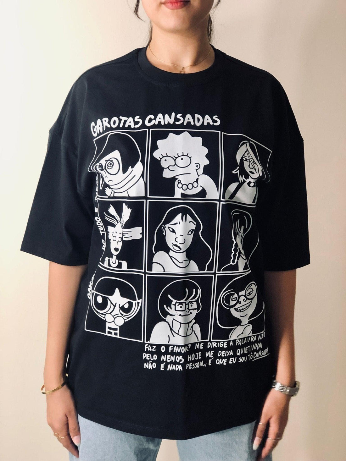 B&W Art Collage T-Shirt - Hippies Town