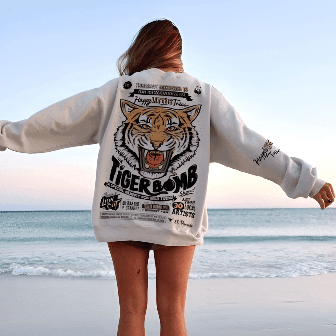 Tiger Crewneck - Hippies Town