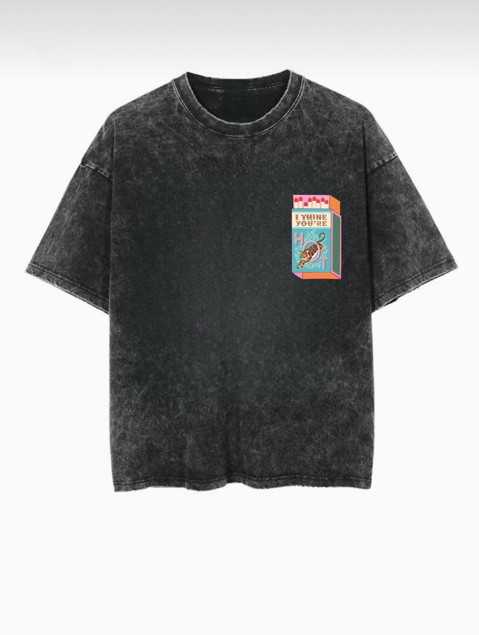Exposed Washed T-Shirt - Hippies Town