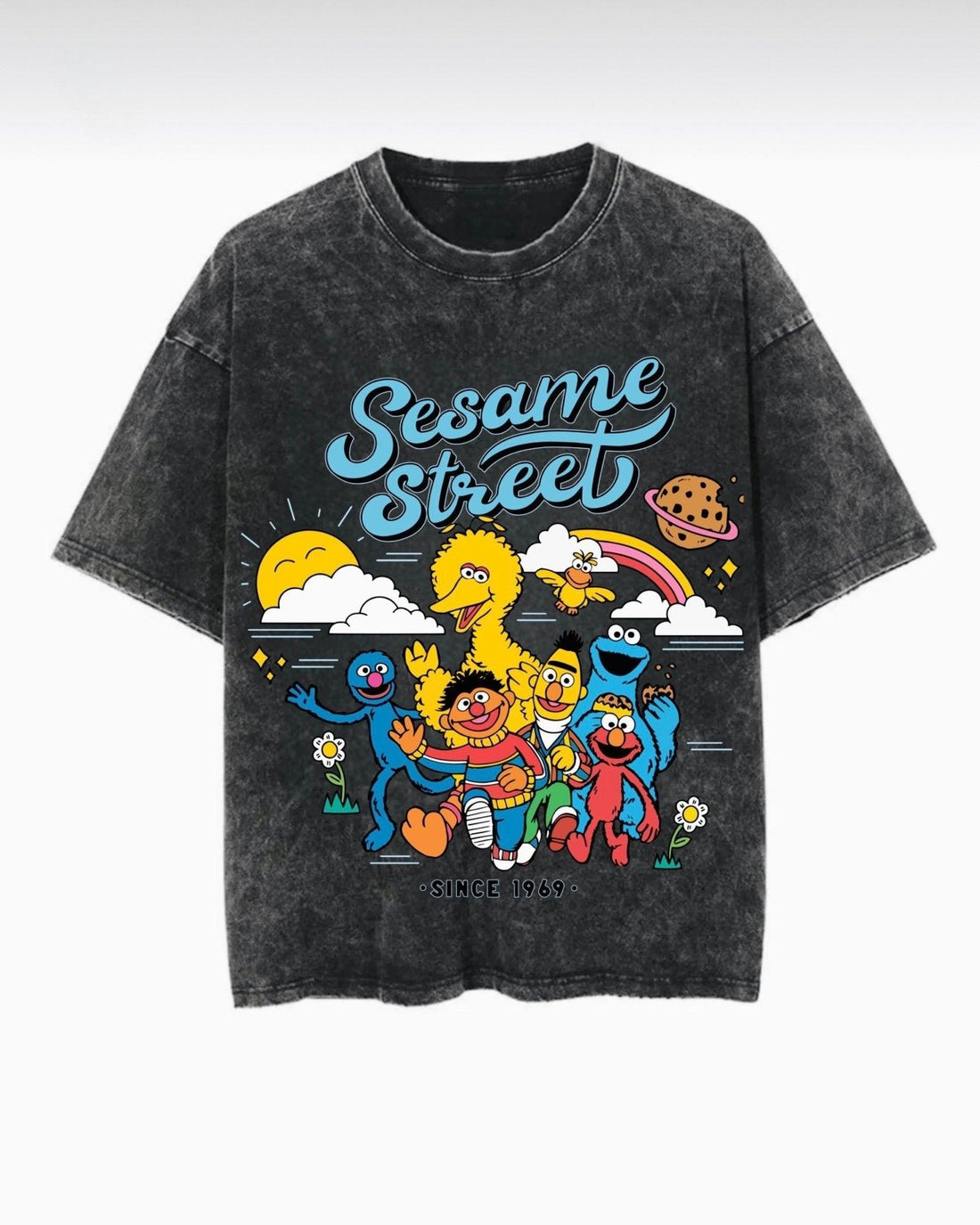 Semsem Washed T-Shirt - Hippies Town