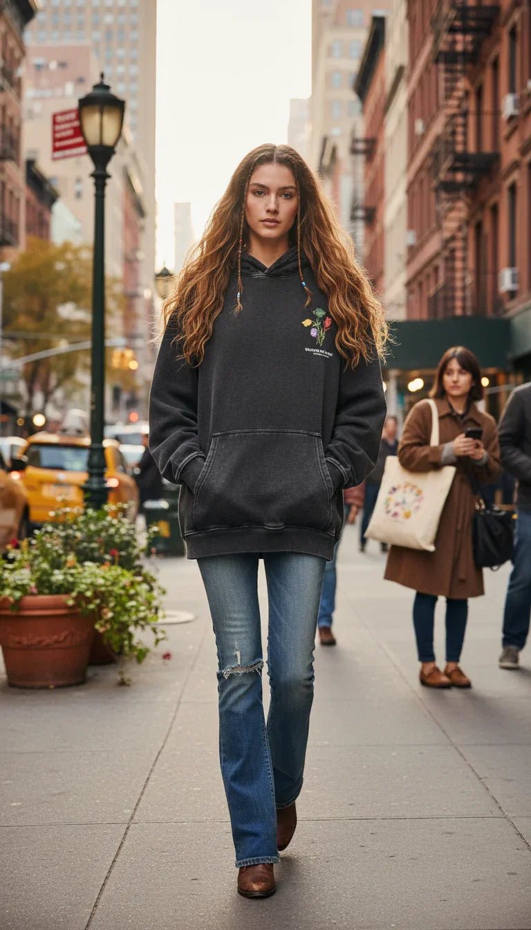 Let Us Hope Washed Hoodie - Hippies TownHoodieHippies Town