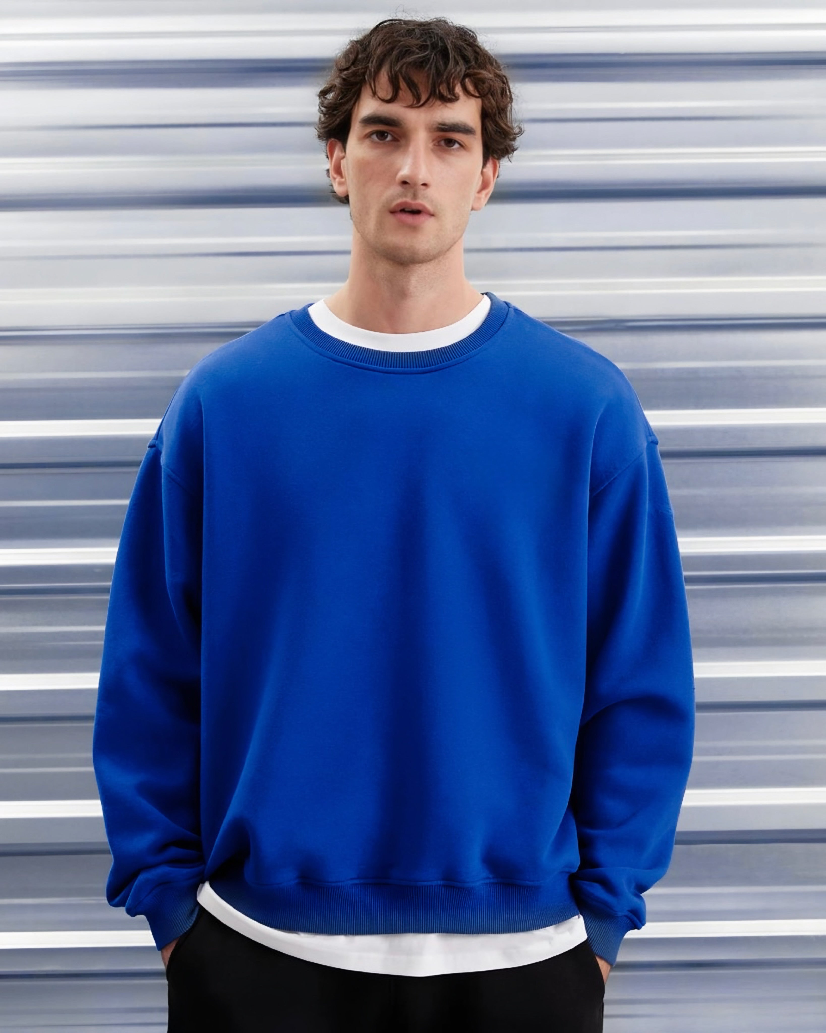 Premium Blue Crewneck