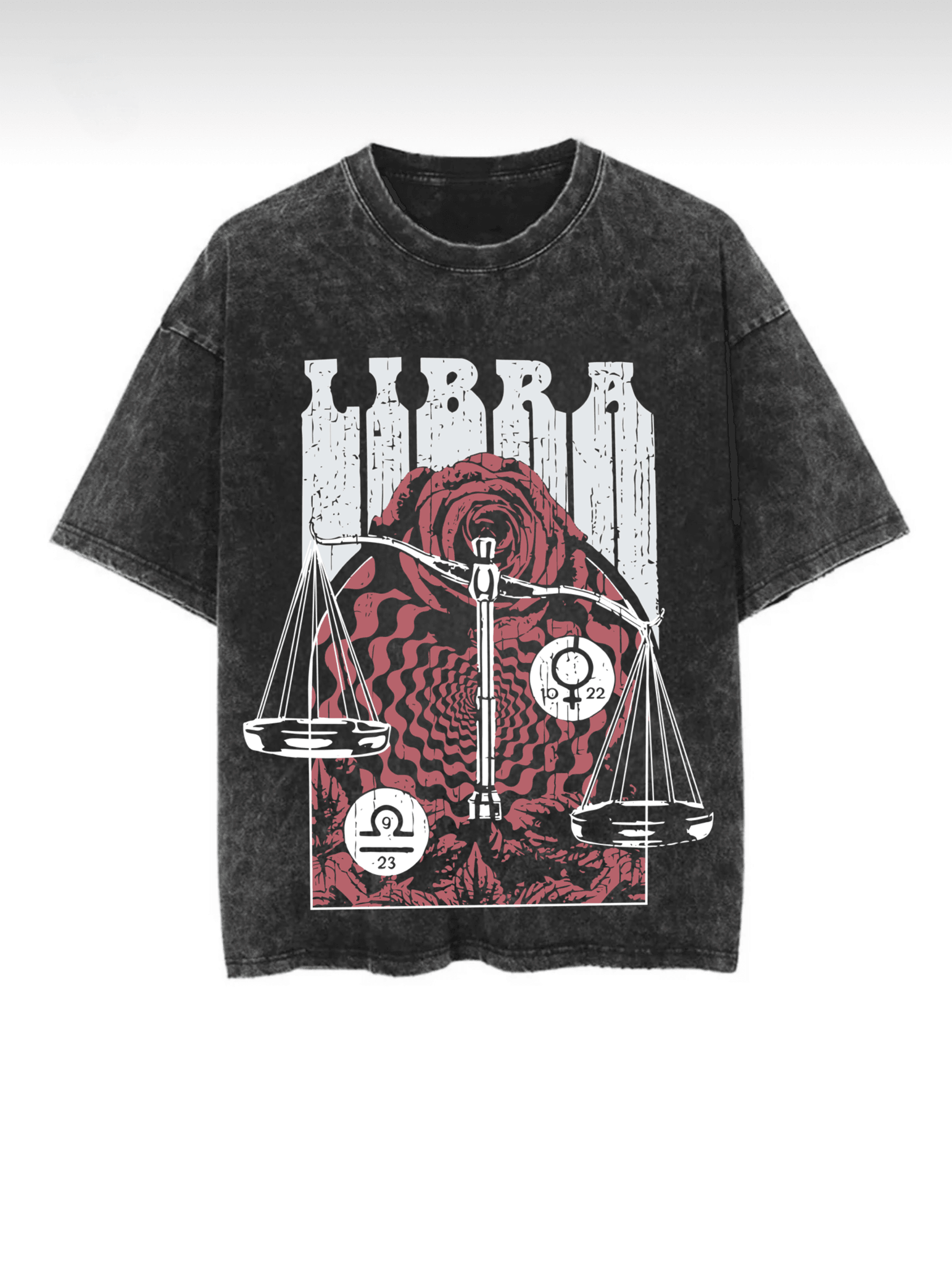 Washed Zodiac T-Shirts - Hippies Town