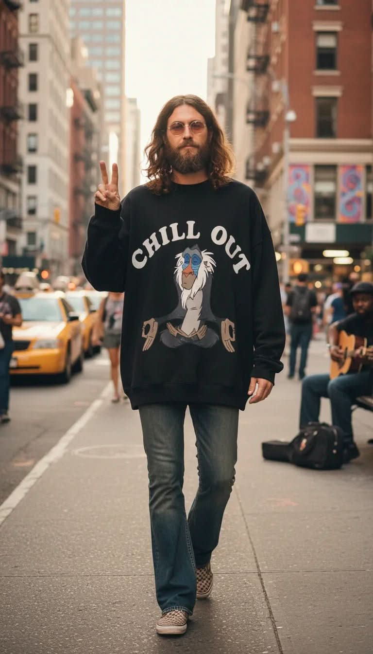 Chill Out Crewneckk - Hippies TownCrewneckHippies Town