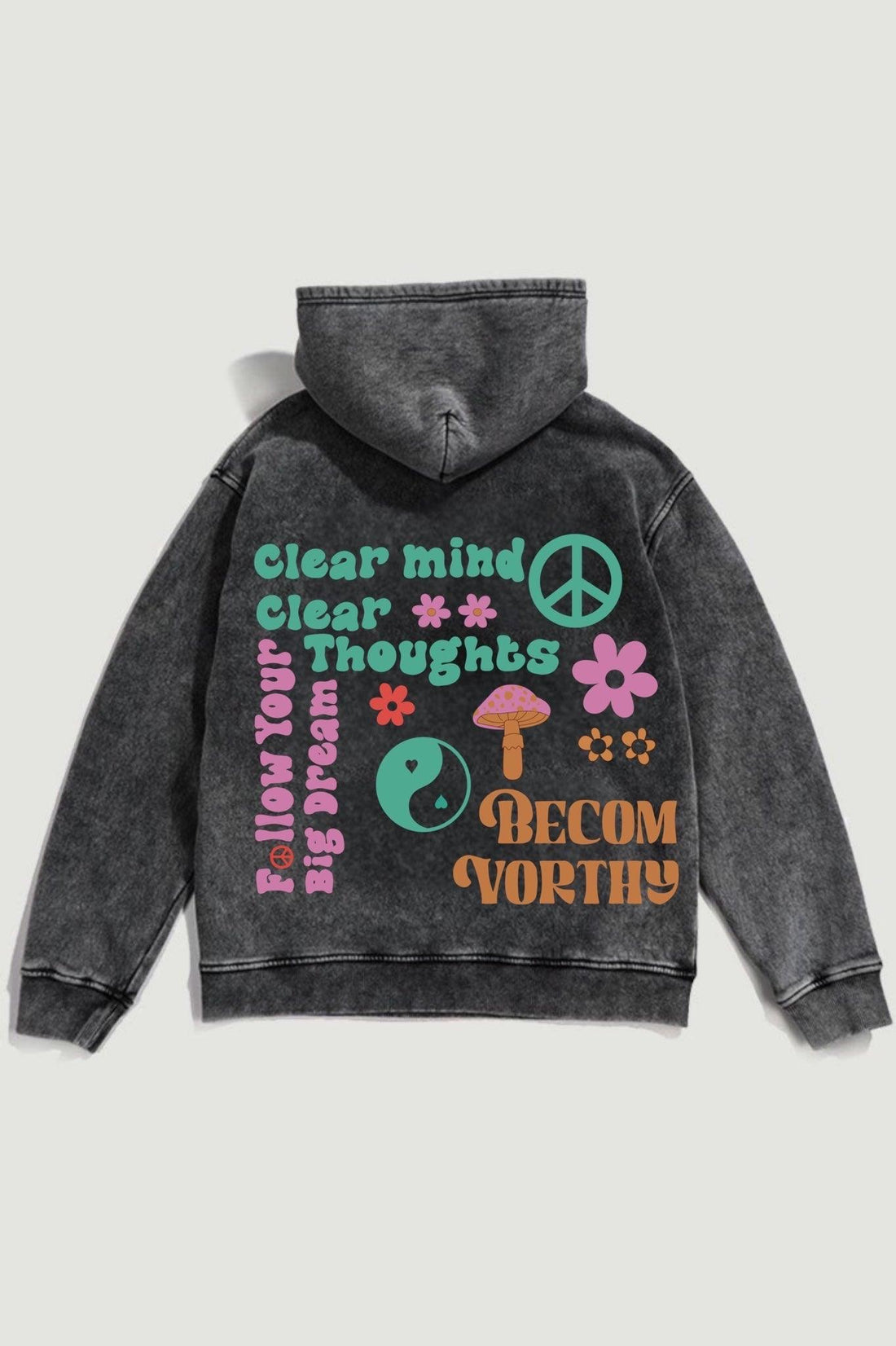 Clear Mind Clear Thoughts Hoodie - Hippies Town
