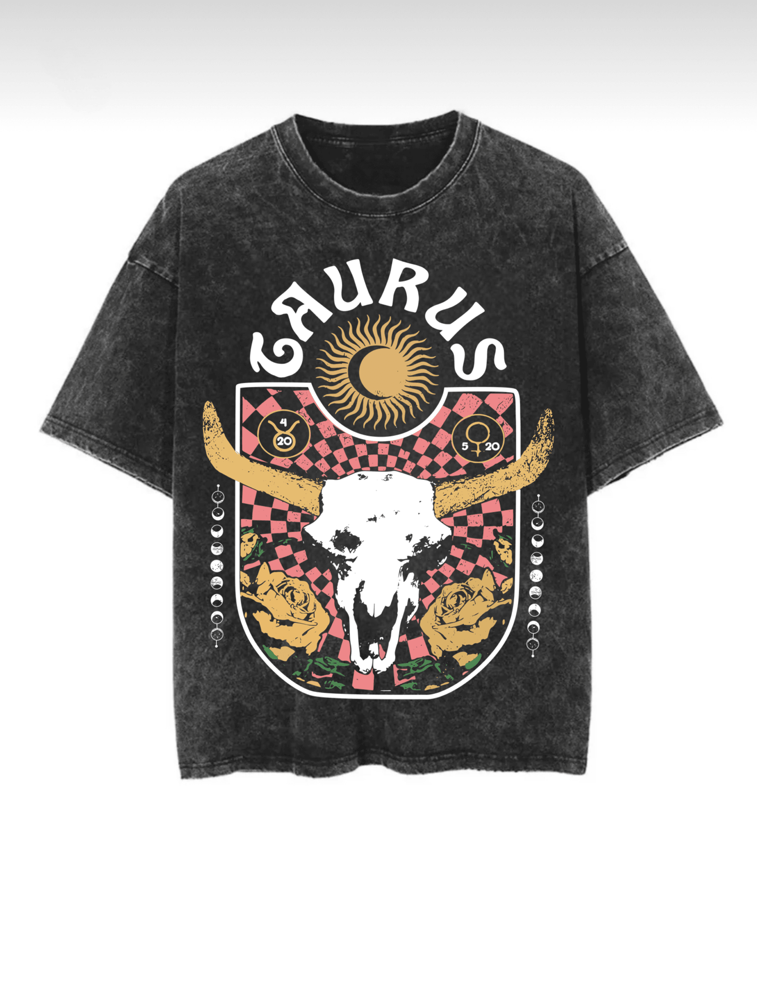 Washed Zodiac T-Shirts - Hippies Town