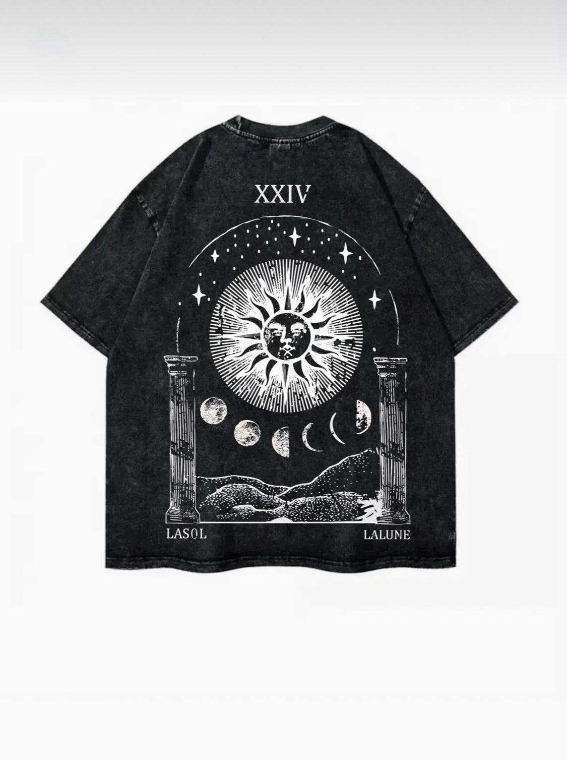 Moonlight Washed T-Shirt - Hippies Town