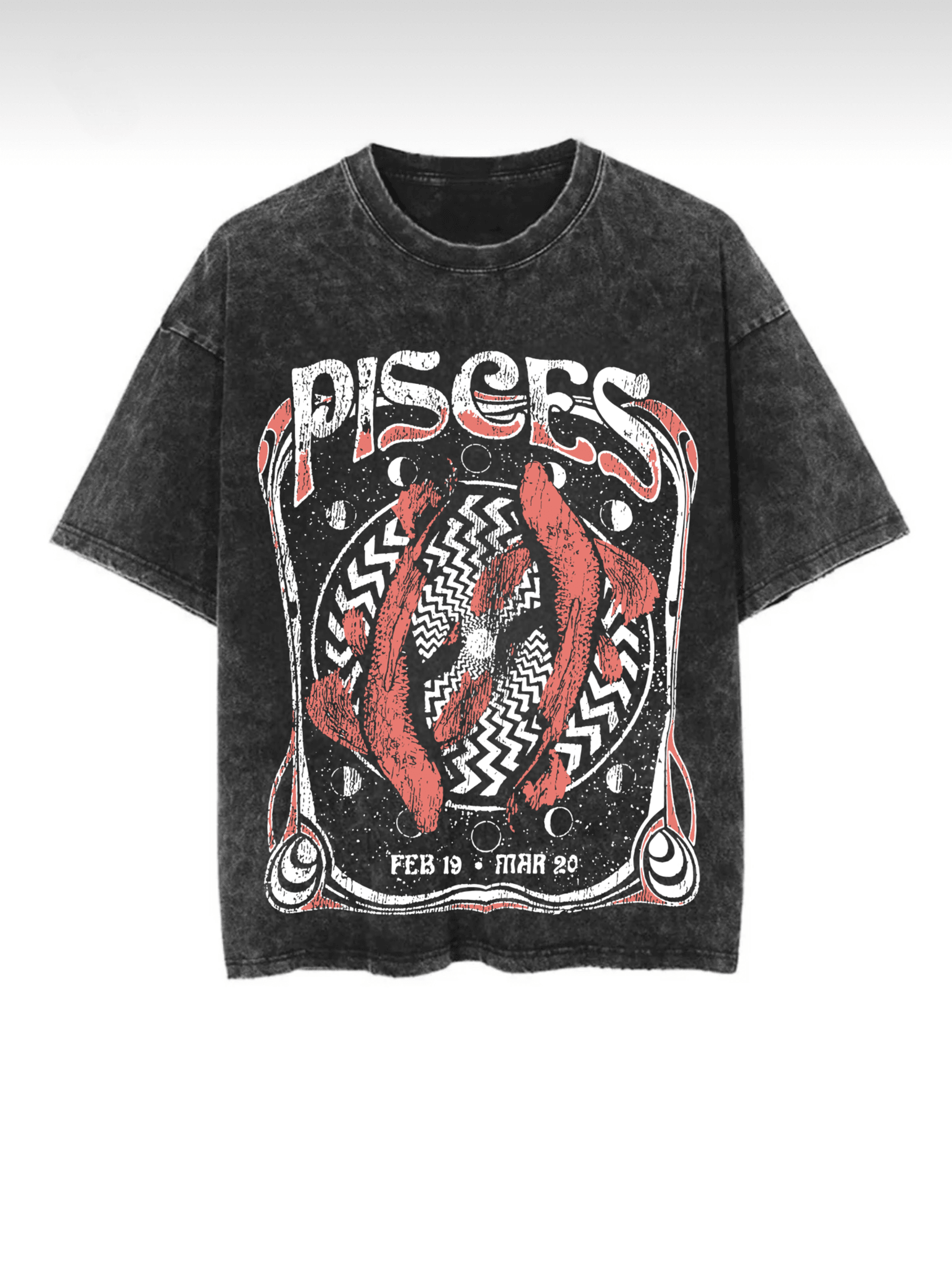 Washed Zodiac T-Shirts - Hippies Town