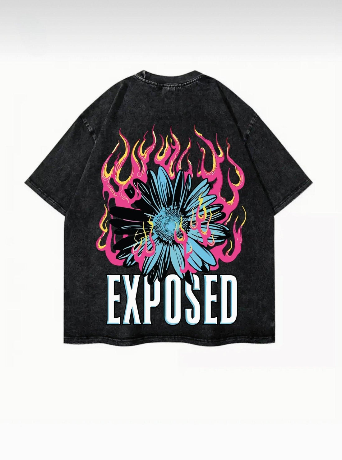 Exposed Washed T-Shirt - Hippies Town