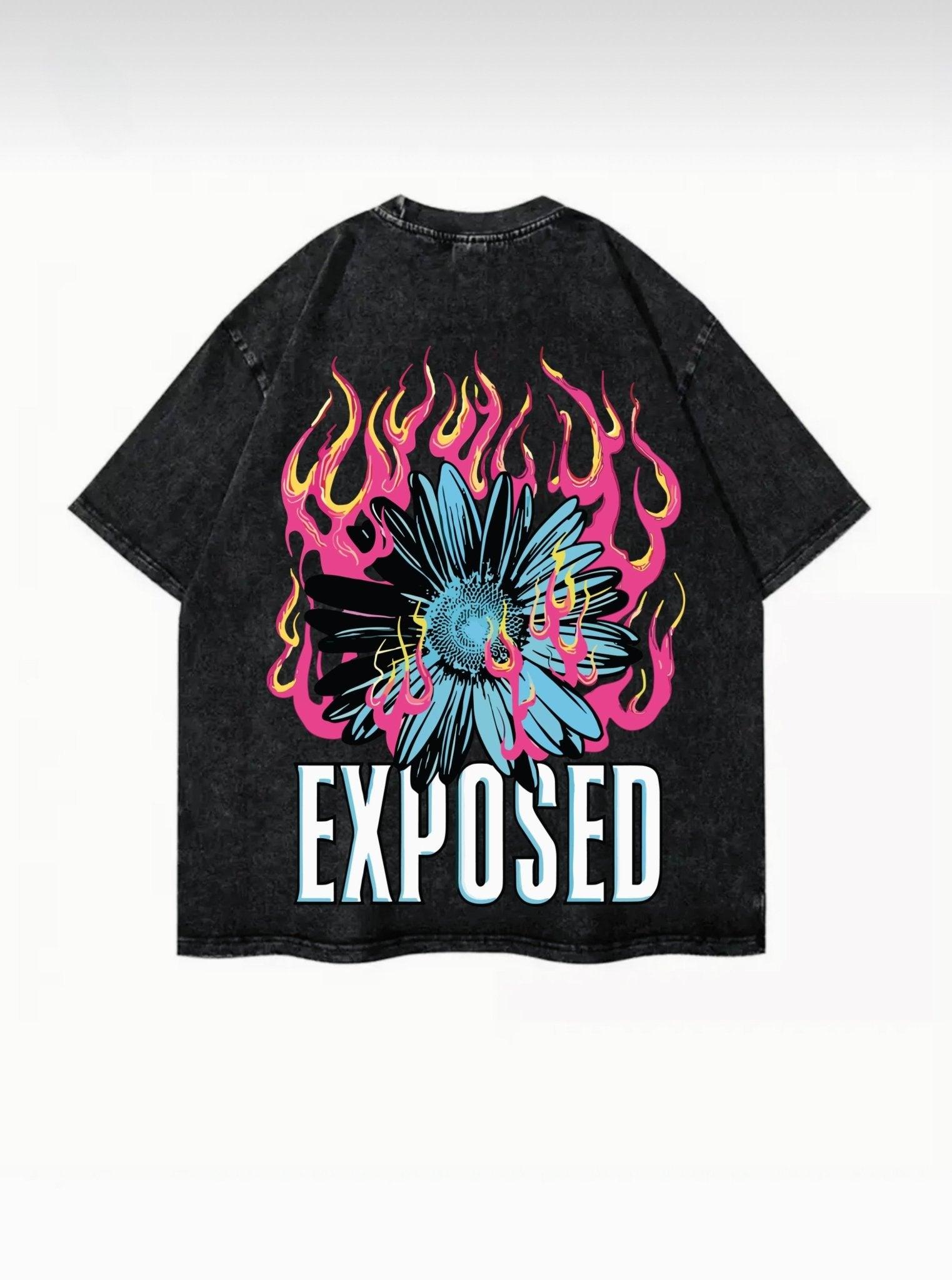 Exposed Washed T-Shirt - Hippies Town