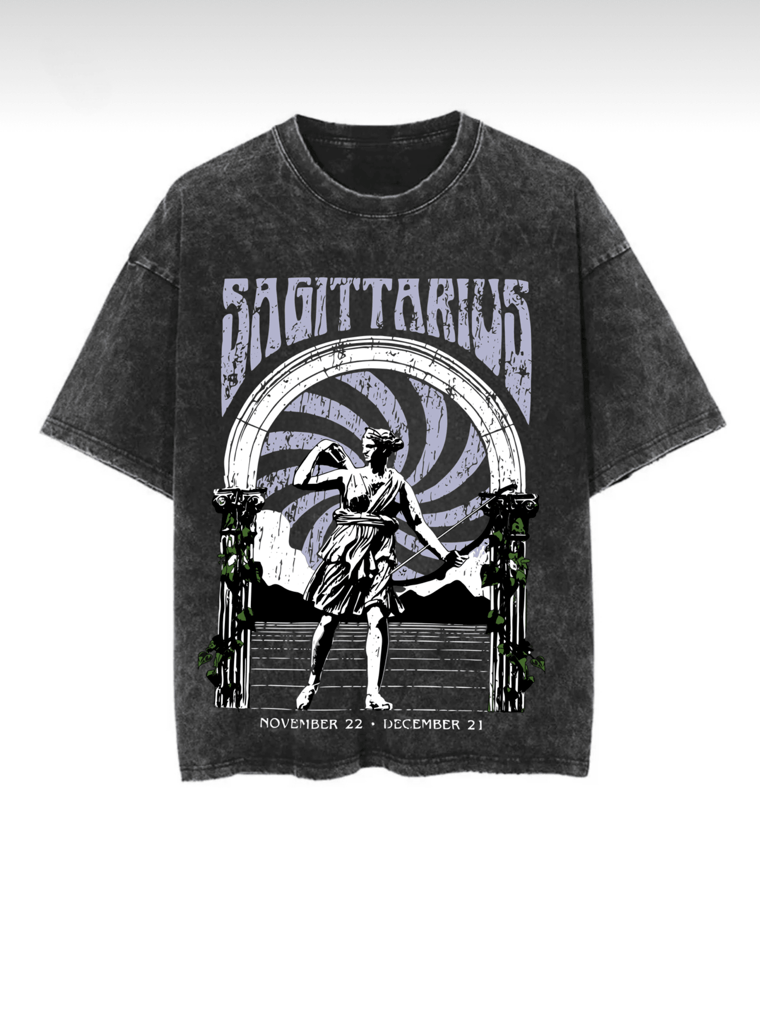 Washed Zodiac T-Shirts - Hippies Town