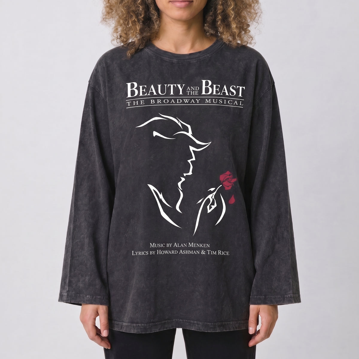 Beauty & Beast Long Sleeves Washed T-Shirt